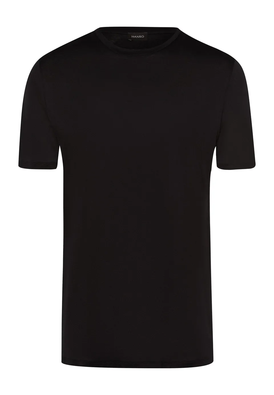 hanro-cotton-sporty-s-slv-shirt-t-shirt-schwarz-baumwolle image 1