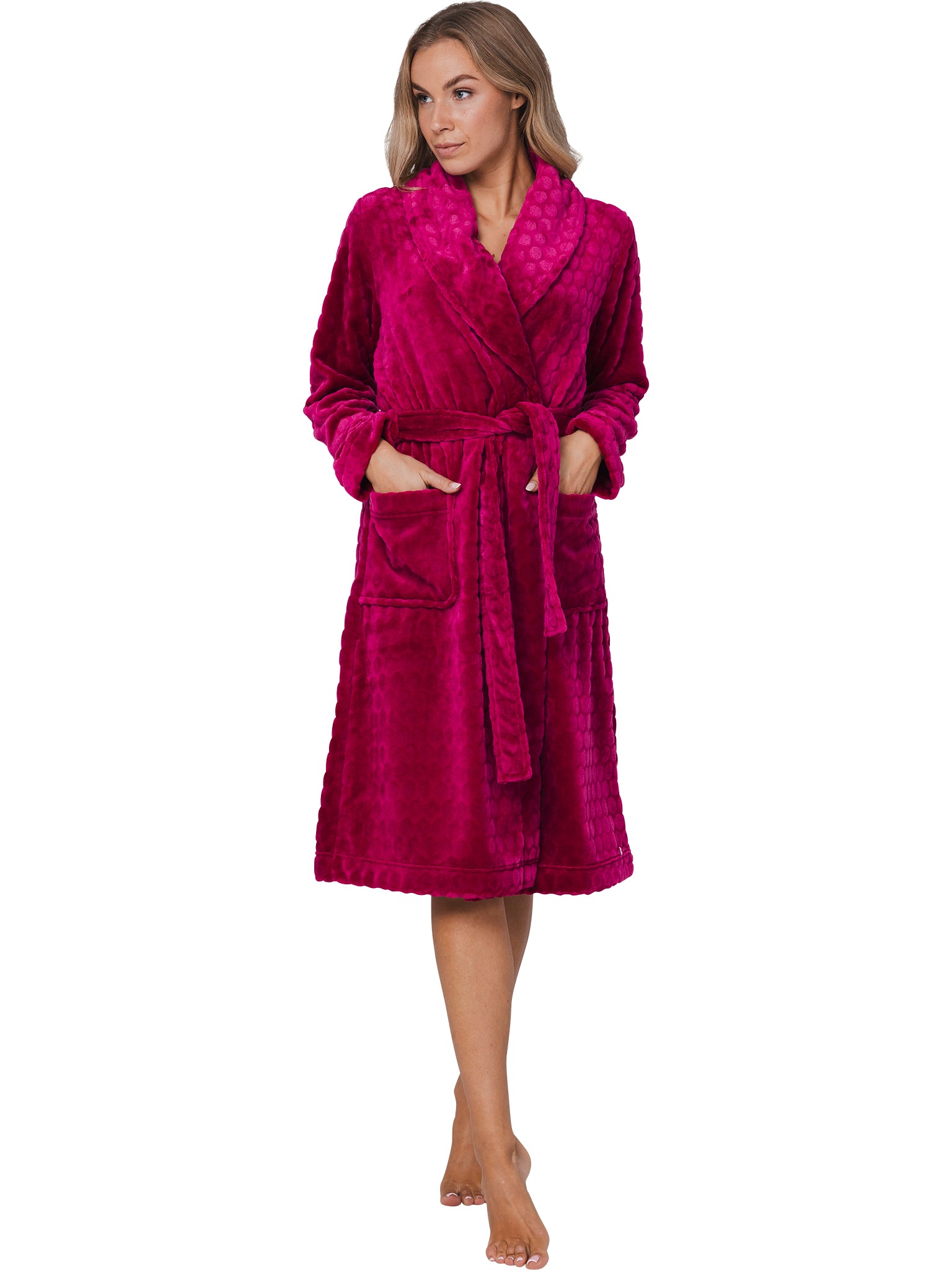 pastunette-sangria-nights-bademantel-bordeaux-fleece image 2
