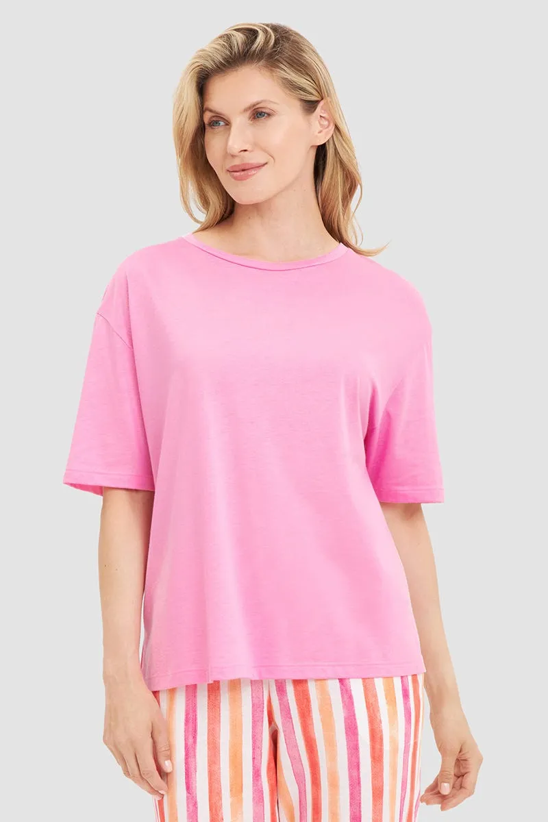 r-sch-be-happy-shirt-kurzarm-basic-pink-modal-mix image 1