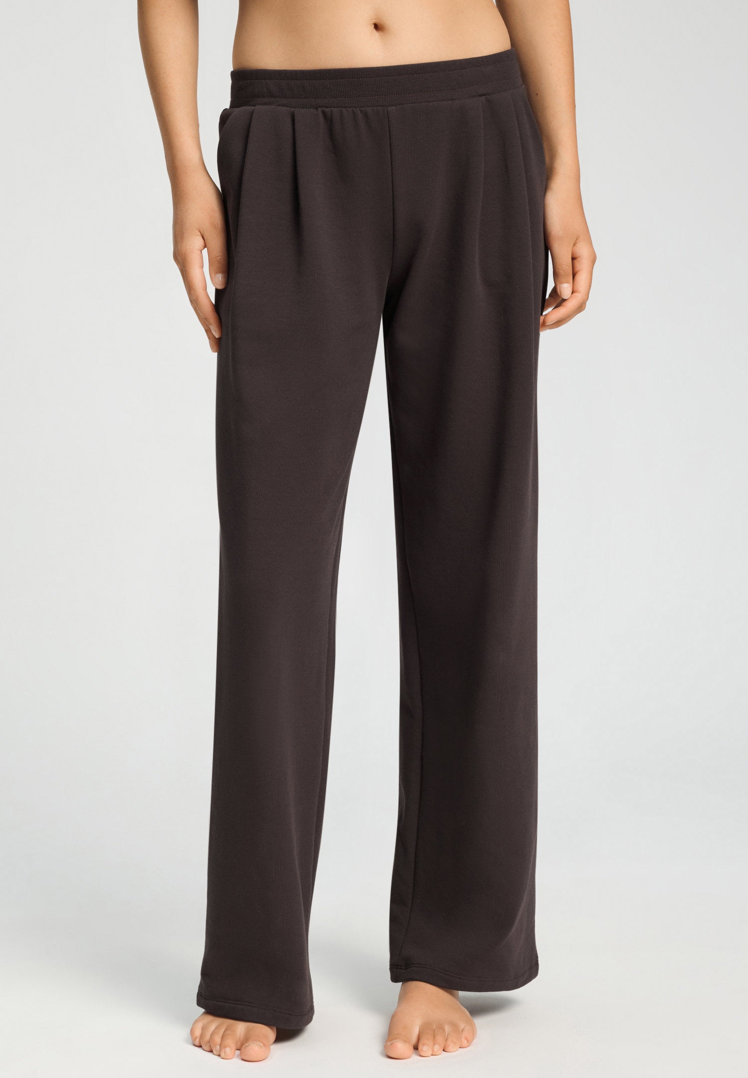 hanro-natural-living-long-pants-hose-dark-mocha-cotton image 2