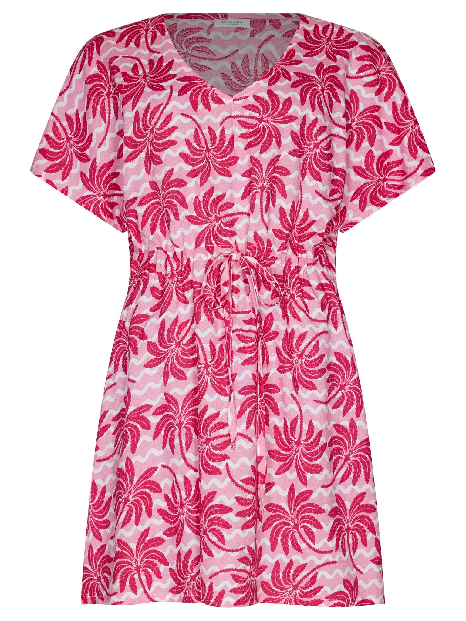 myrebelle-palm-springs-kleid-rosa-strandkleid-viskose image 1
