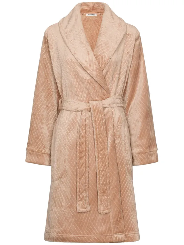 pastunette-premium-couture-bademantel-beige-fleece image 1