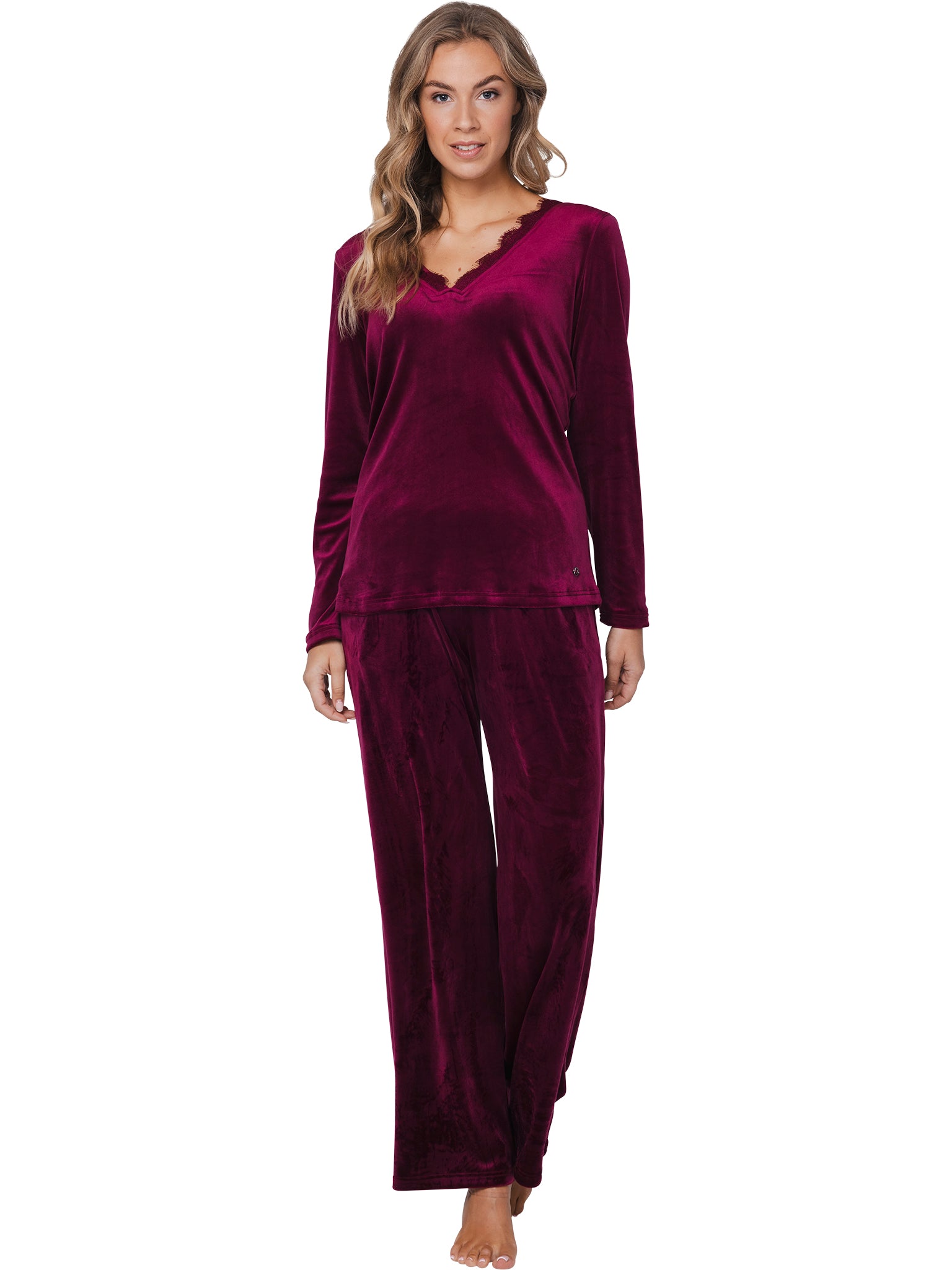 pastunette-premium-burgundy-dream-pyjama-bordeaux-velours image 3