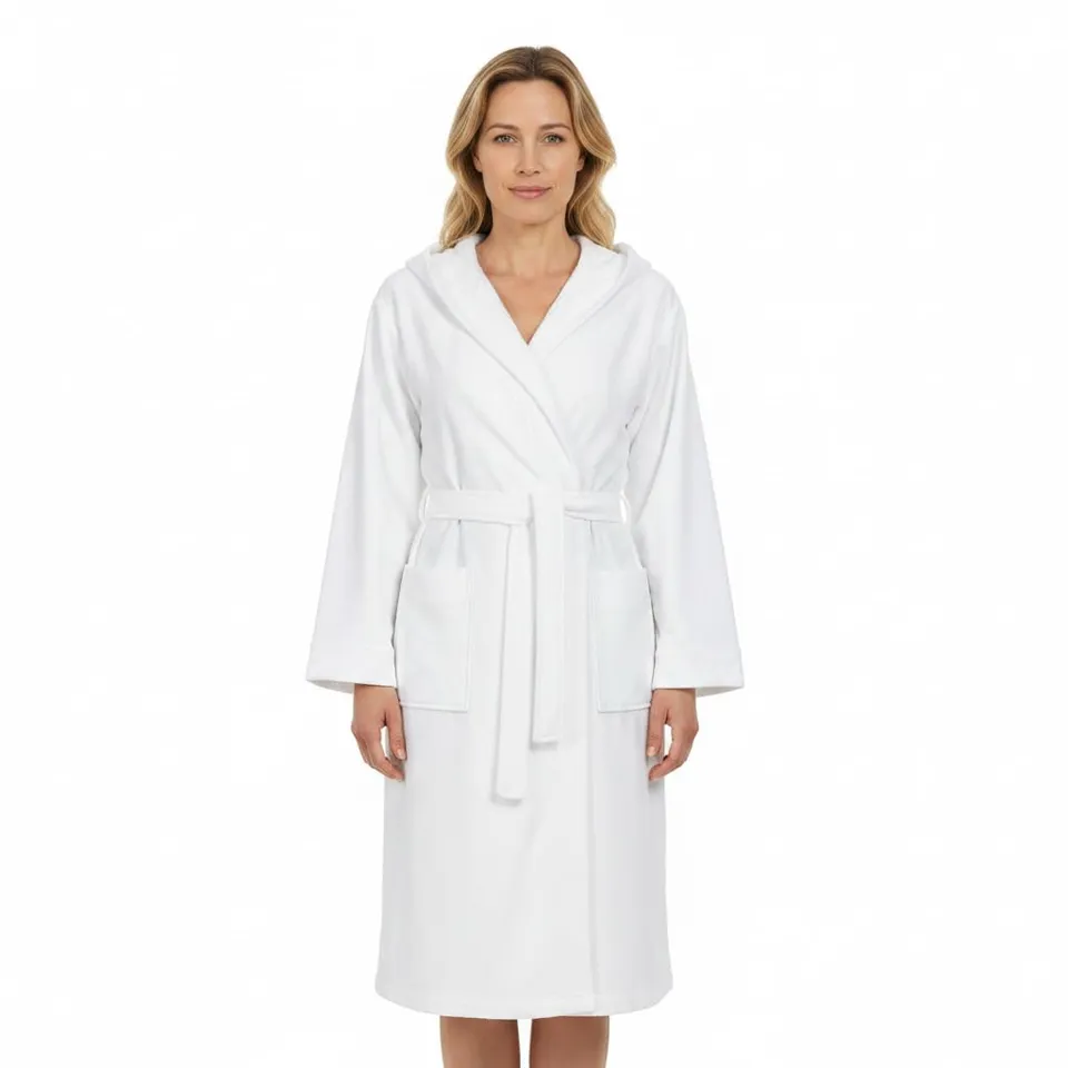 ringella-women-men-bademantel-kapuze-aqua-velours-frottee image 1