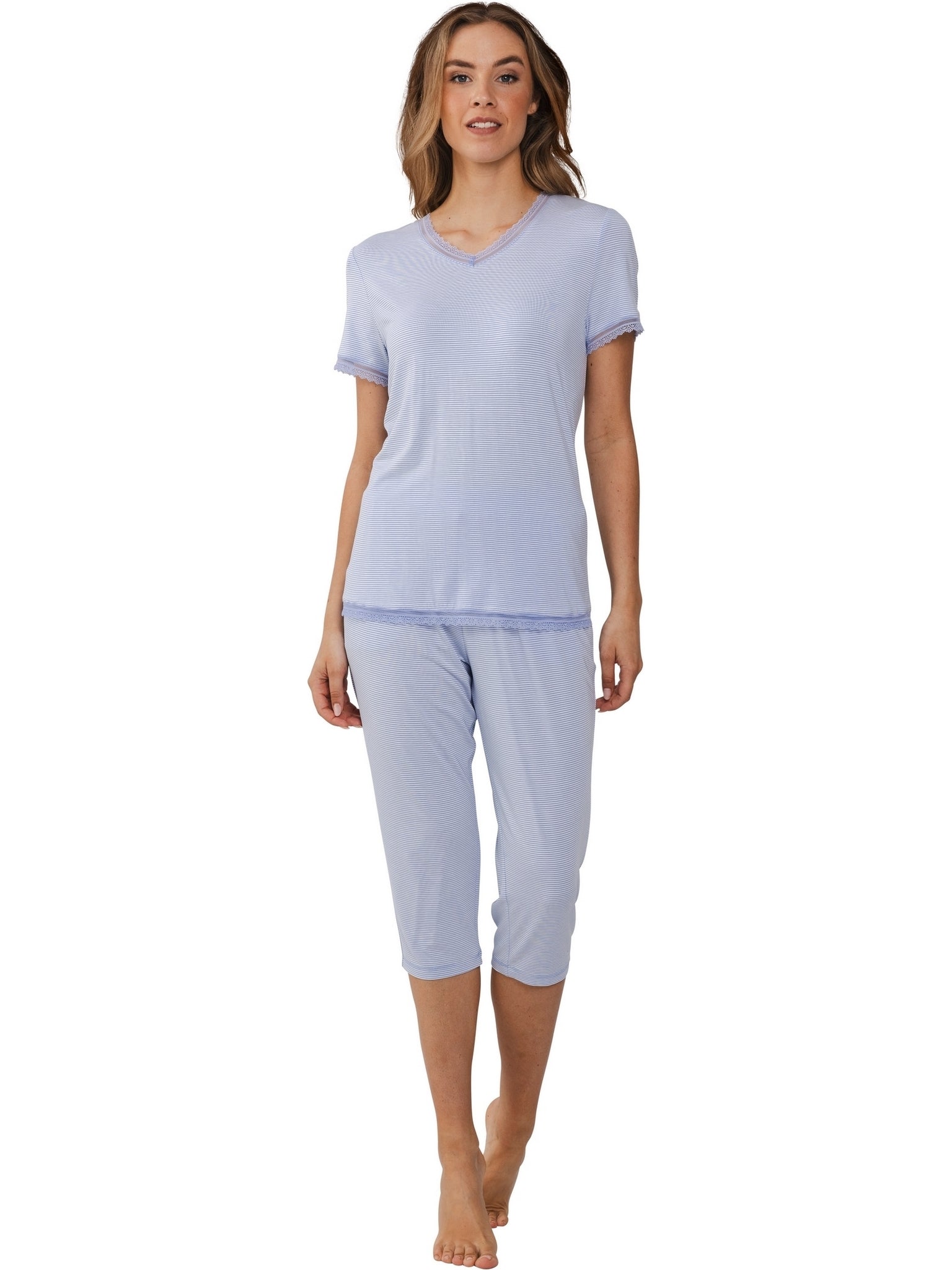 pastunette-premium-soft-sketches-pyjama-blau image 2