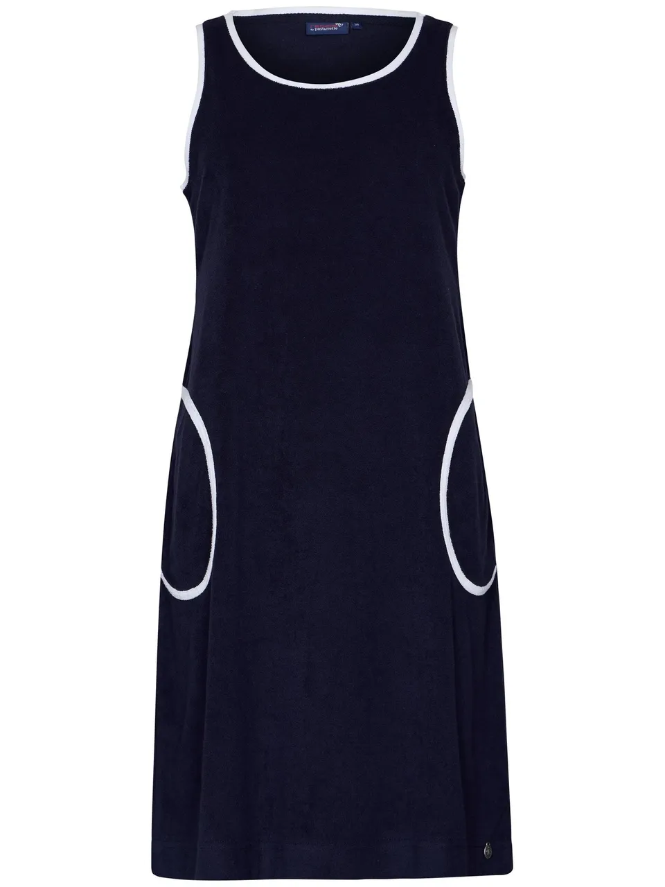 rebelle-kleid-sporty-dunkelblau-frottee-mit-taschen image 1