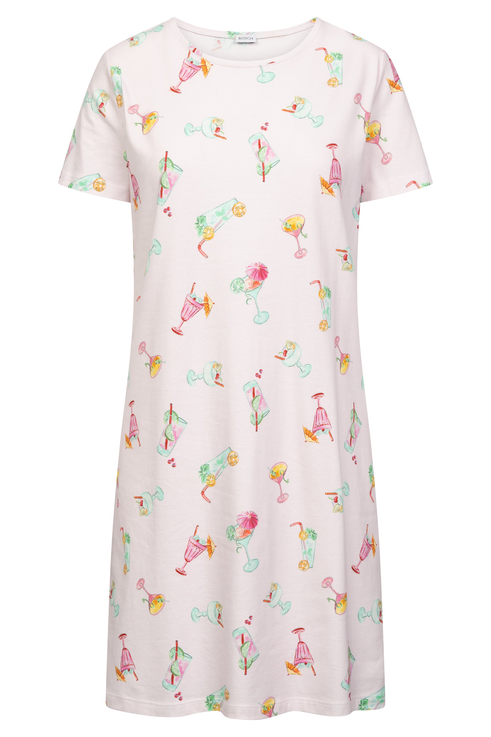 r-sch-be-happy-nachthemd-damen-rosa-cocktail-kurzarm image 2
