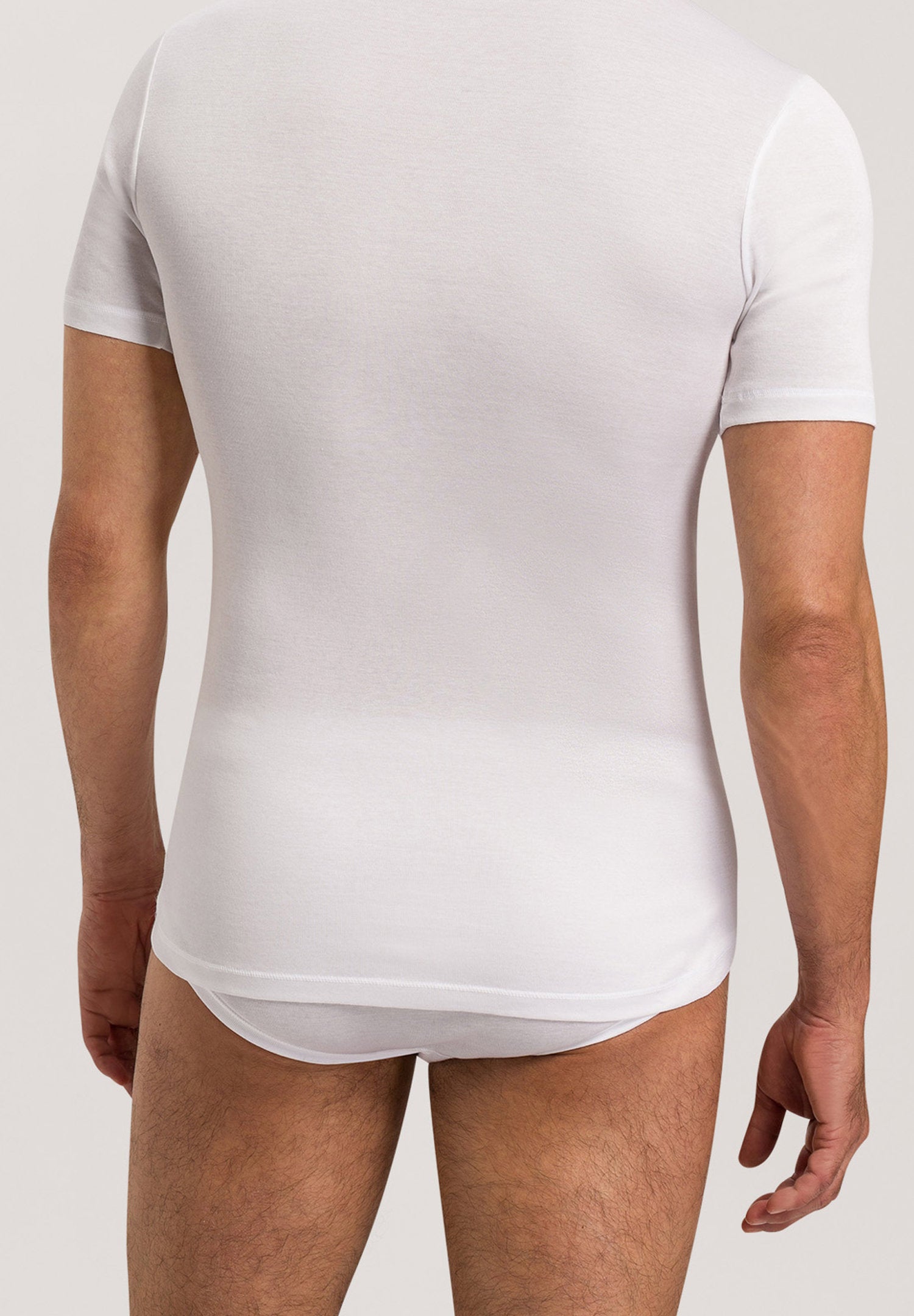 hanro-cotton-pure-073665-t-shirt-white-v-ausschnitt image 4