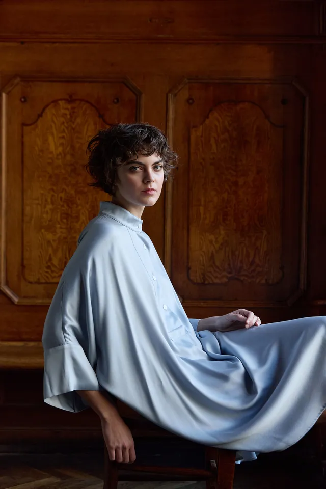 sunday-in-bed-nobu-nachthemd-seide-satin-dress-damen image 1