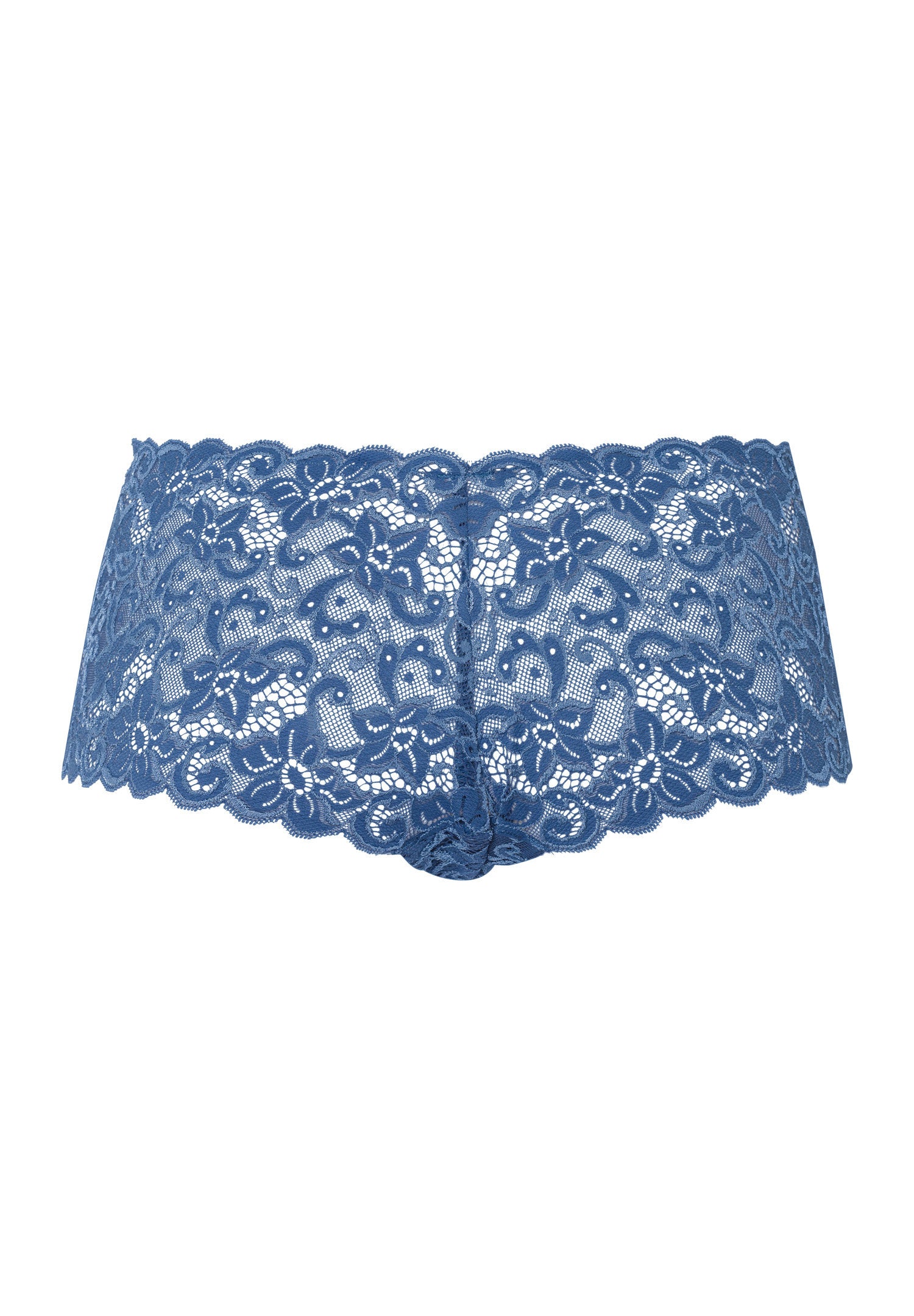 hanro-moments-full-brief-slip-true-navy-spitze image 3
