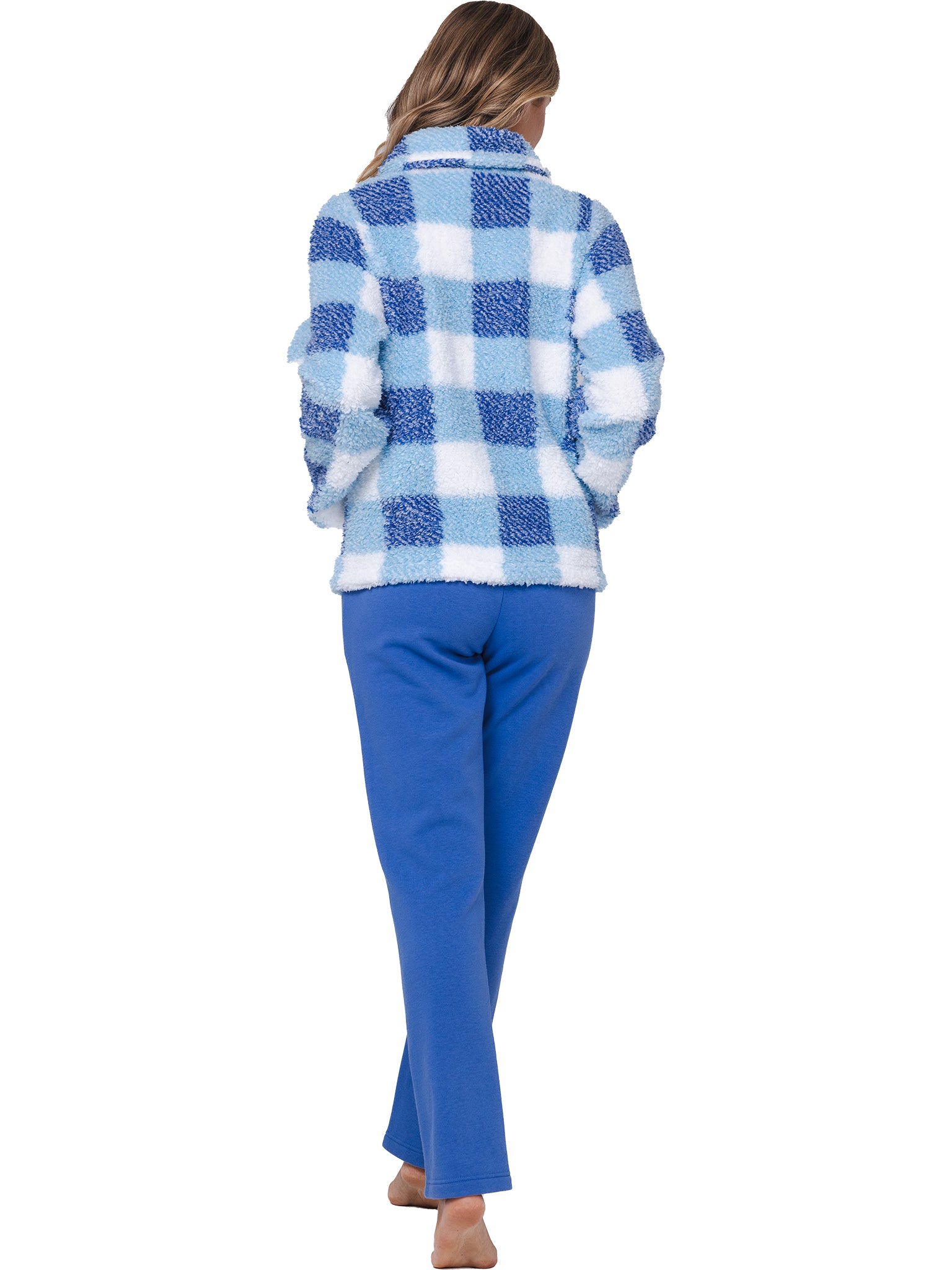 pastunette-rebelle-frozen-sky-hausanzug-blau-kariert-fleece image 4