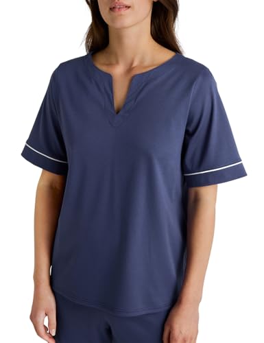 calida-favourites-t-shirt-damen-1er-pack-48-50-baumwolle-blau image 7