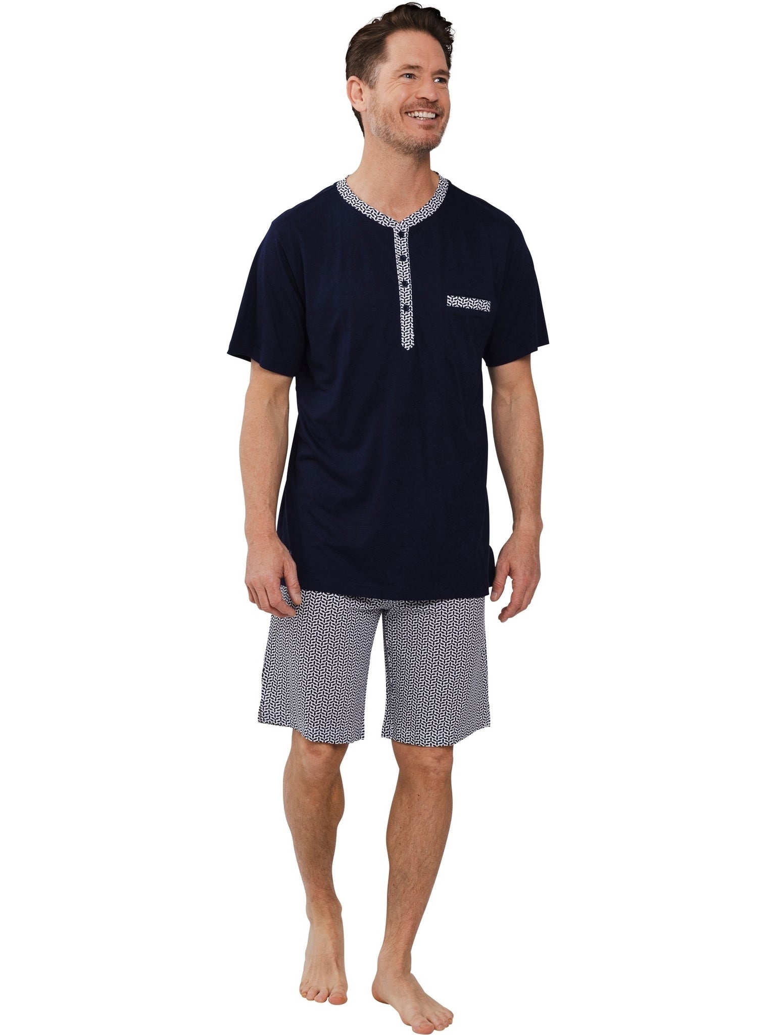 pastunette-blue-breeze-shortama-modal-dunkelblau-herren image 3