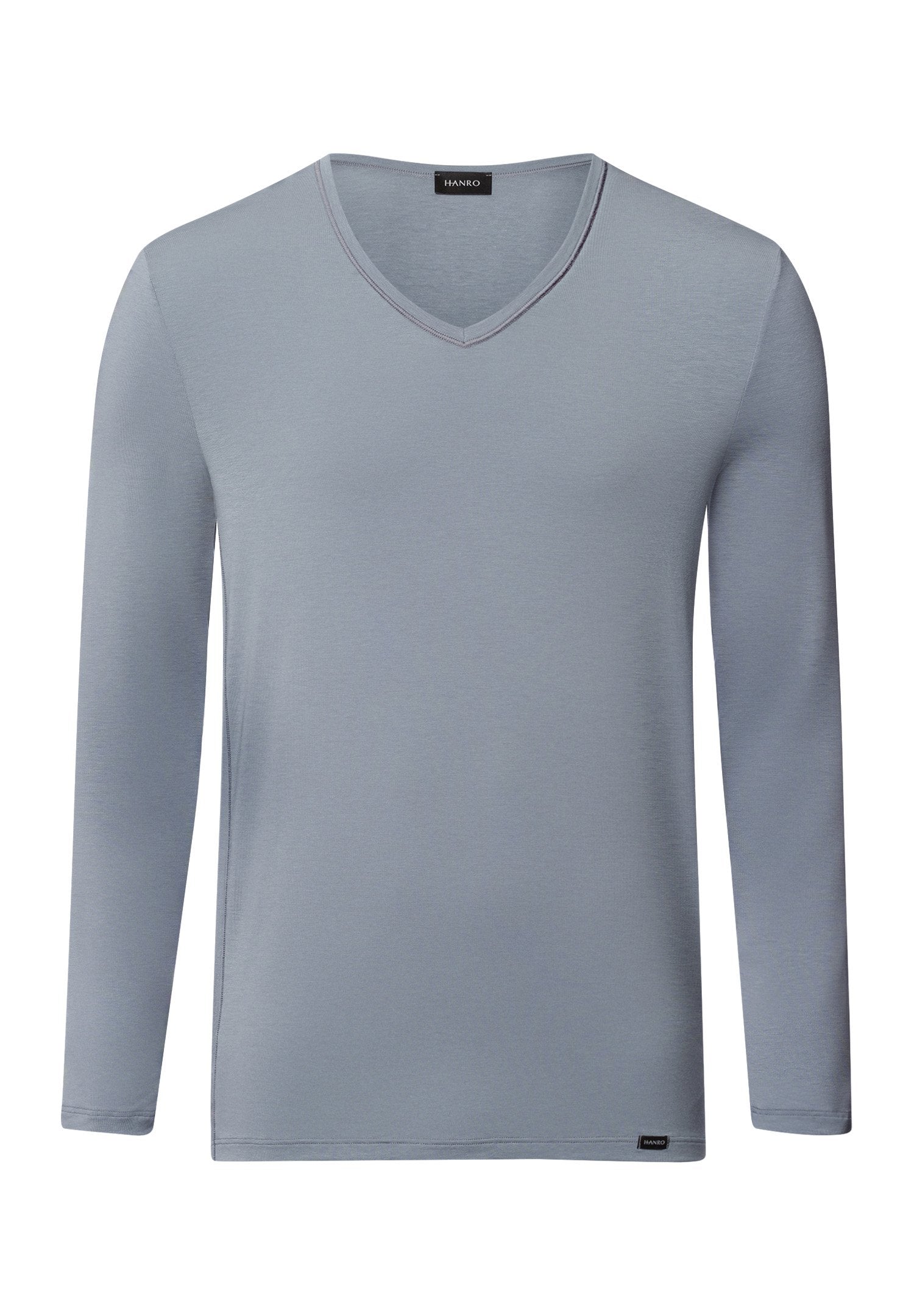 hanro-natural-function-langarm-shirt-cliff-grey-tencel-herren image 1