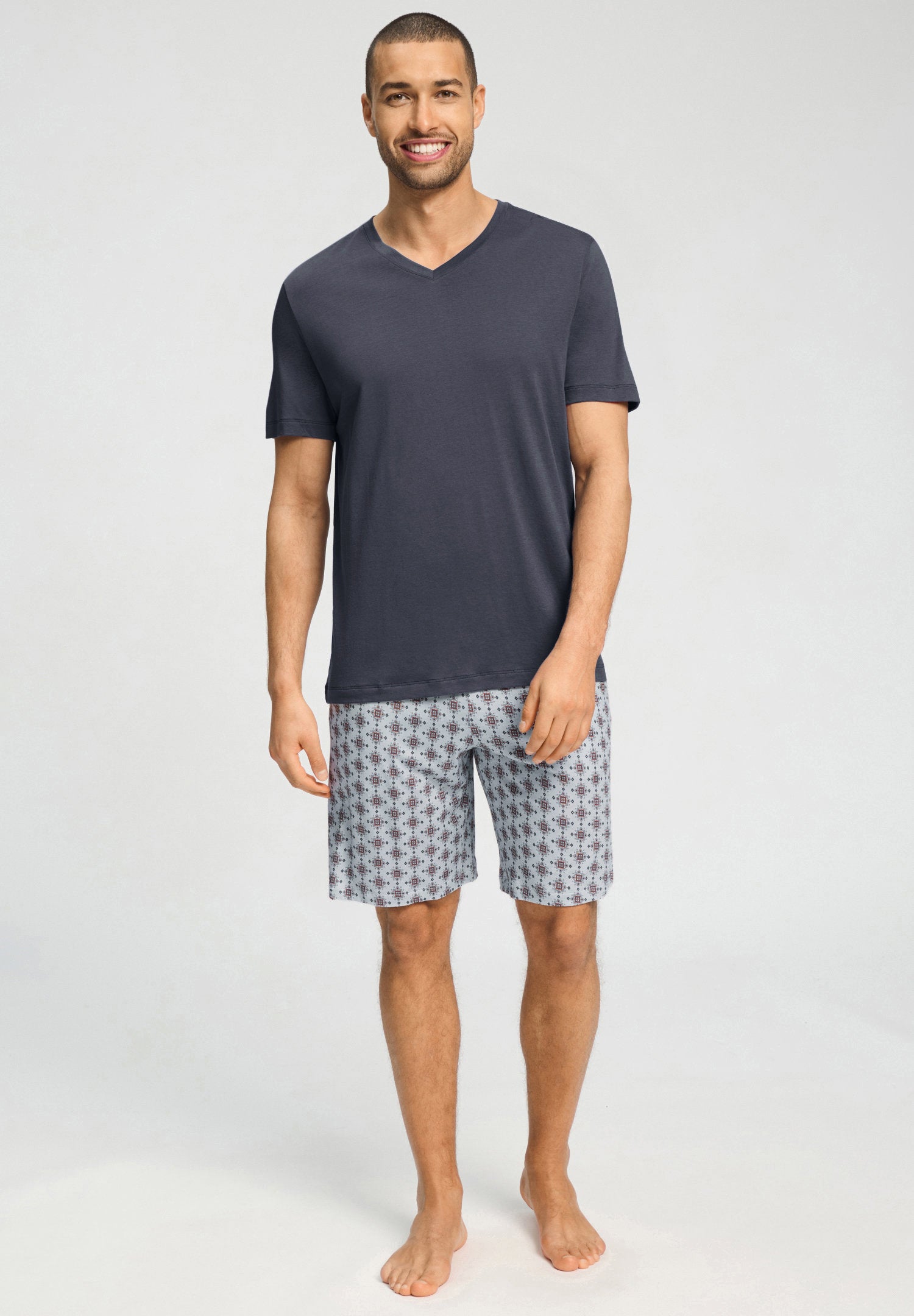 hanro-night-and-day-kurzpyjama-celestial-light-tencel-modal-xl image 2