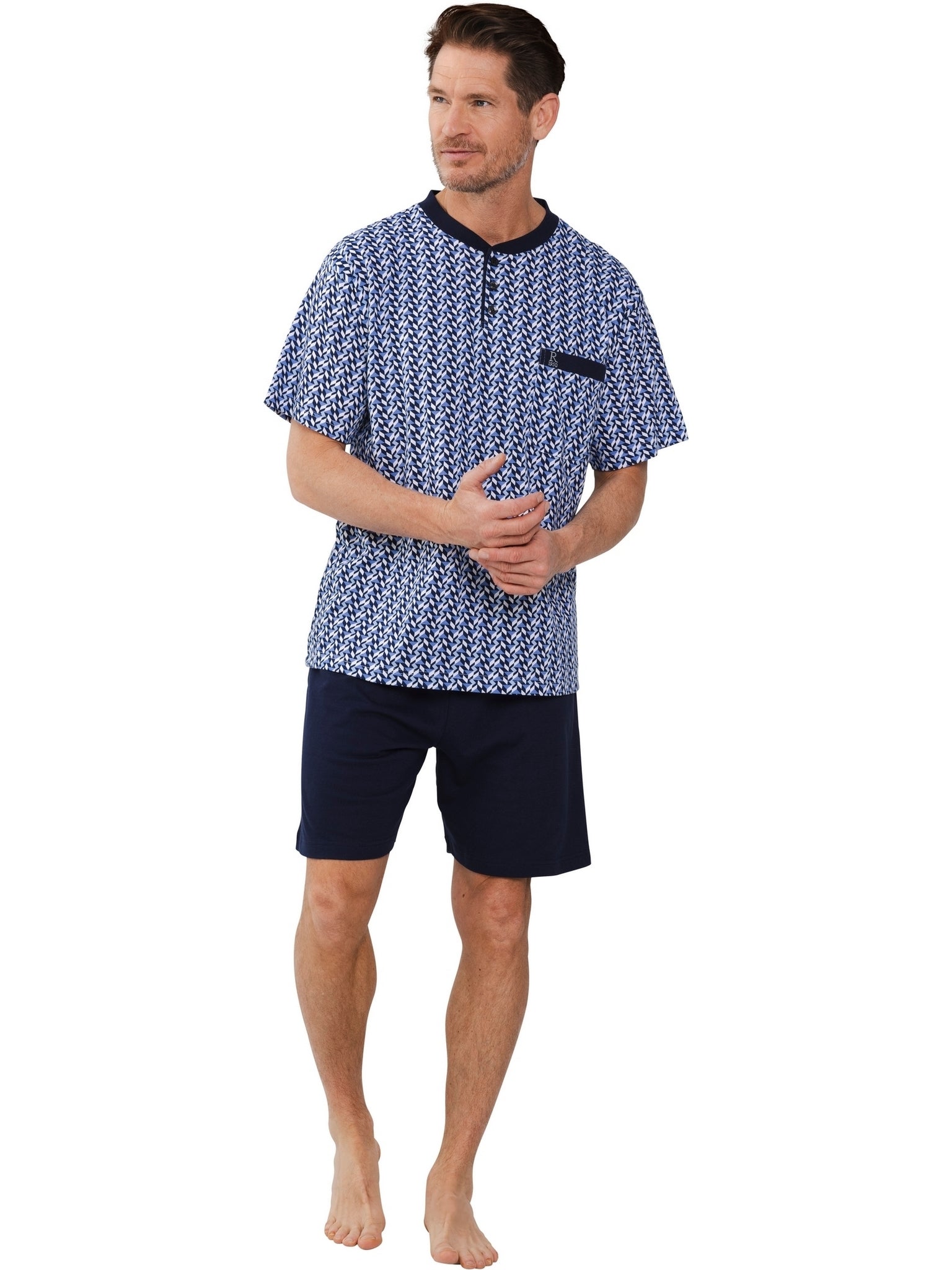 robson-graphic-shortama-herren-dunkelblau-baumwolle-kurz image 2