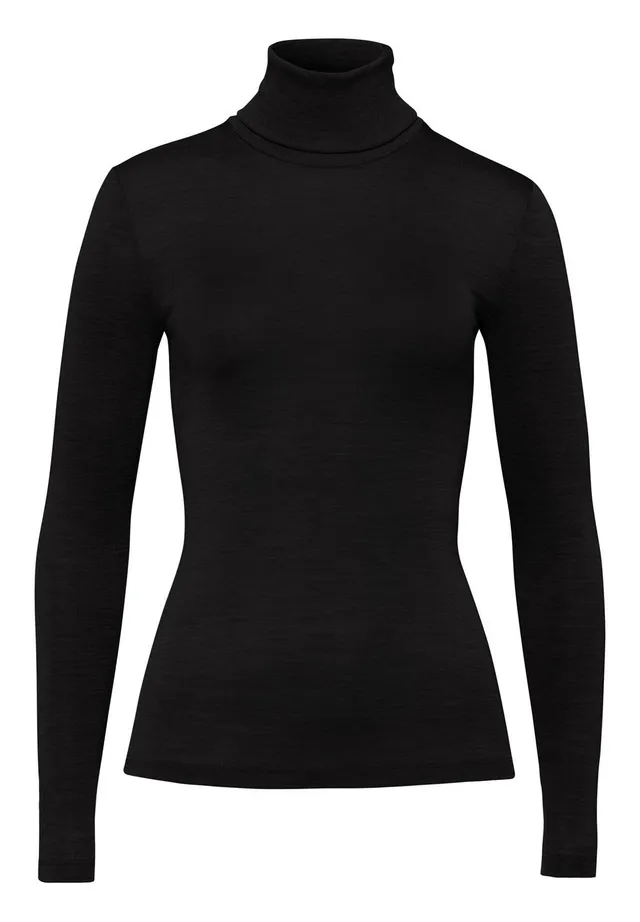 hanro-woolen-silk-turtle-neck-shirt-rolli-schwarz-nahtlos image 1