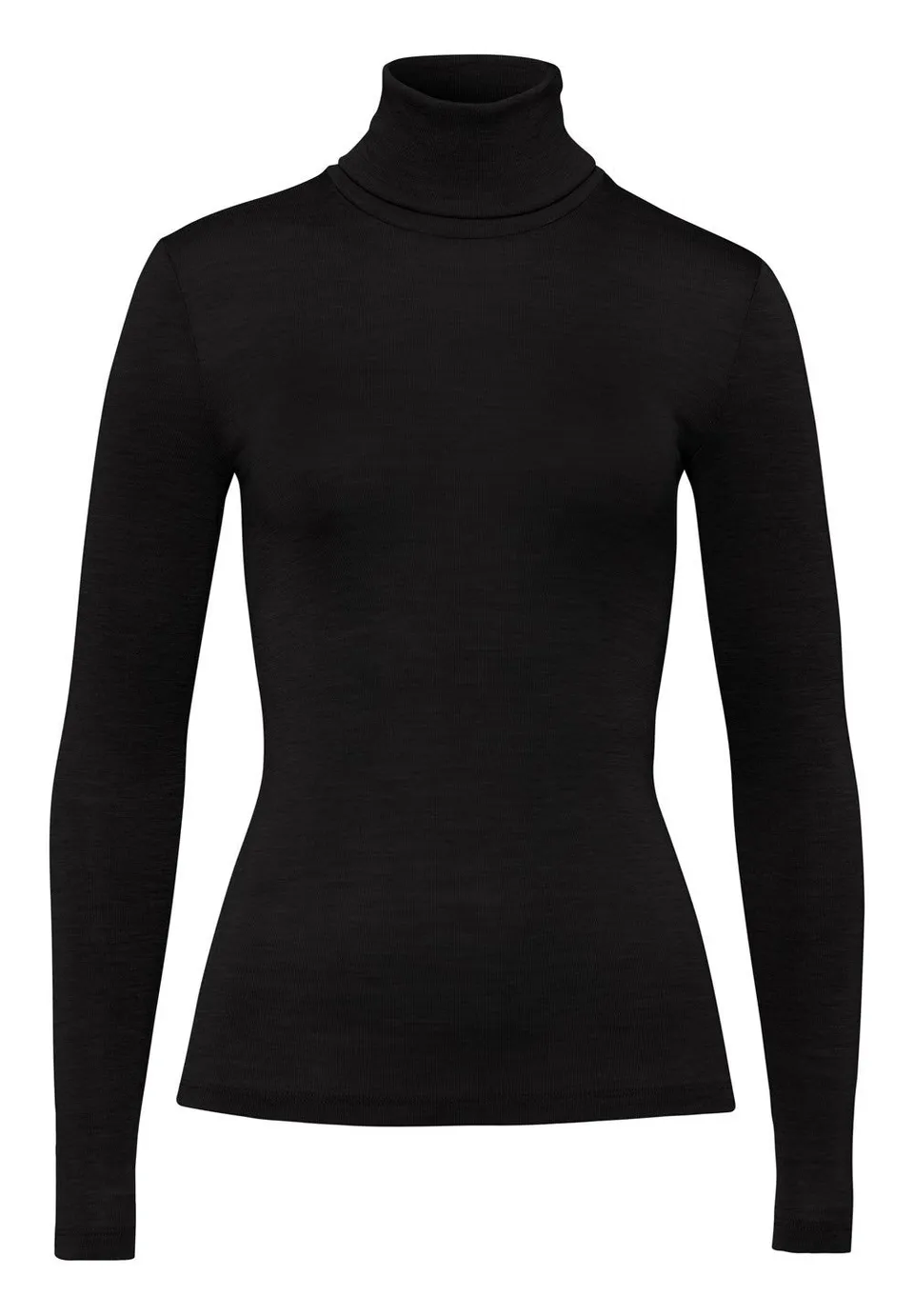 hanro-woolen-silk-turtle-neck-shirt-rolli-schwarz-nahtlos image 1