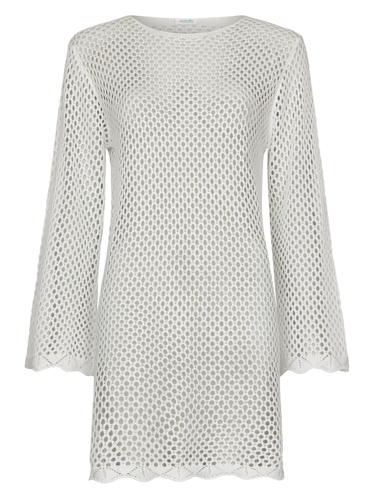 myrebelle-sunveil-cover-up-strandtunika-off-white-lochstrick image 1