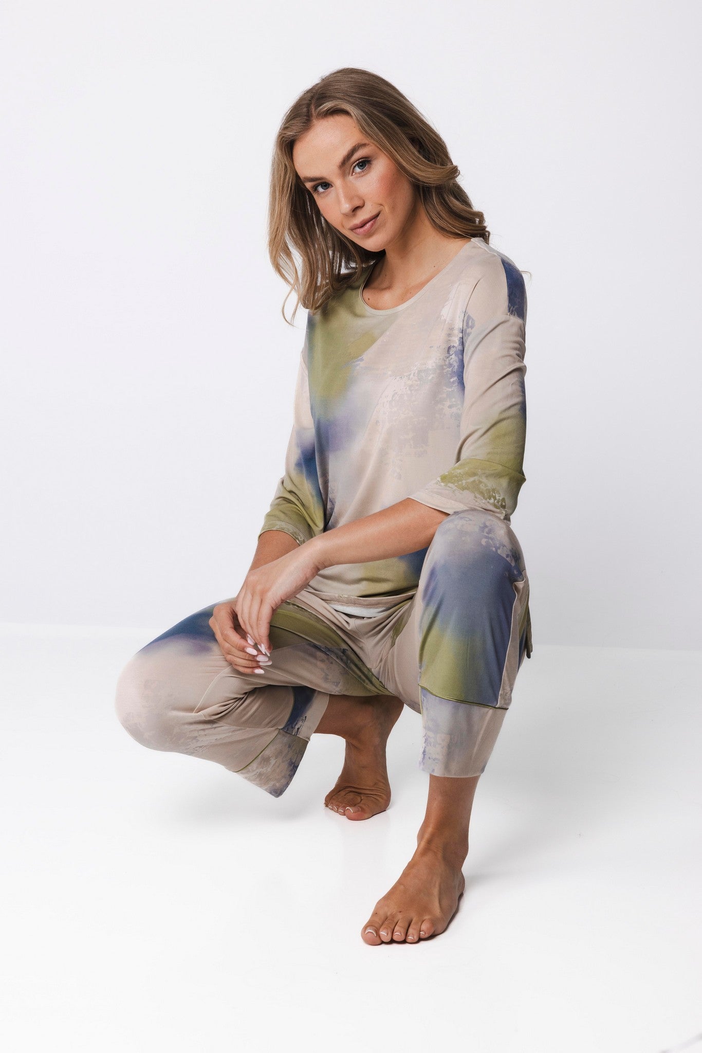 pastunette-premium-pyjama-serenity-beige-modal-damen-3-4-arm image 6