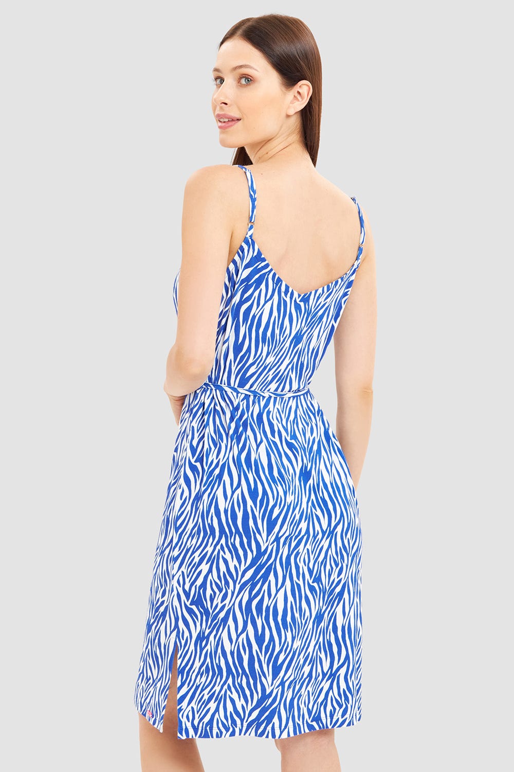 r-sch-be-happy-strandkleid-knielang-damen-blau-zebraprint image 3