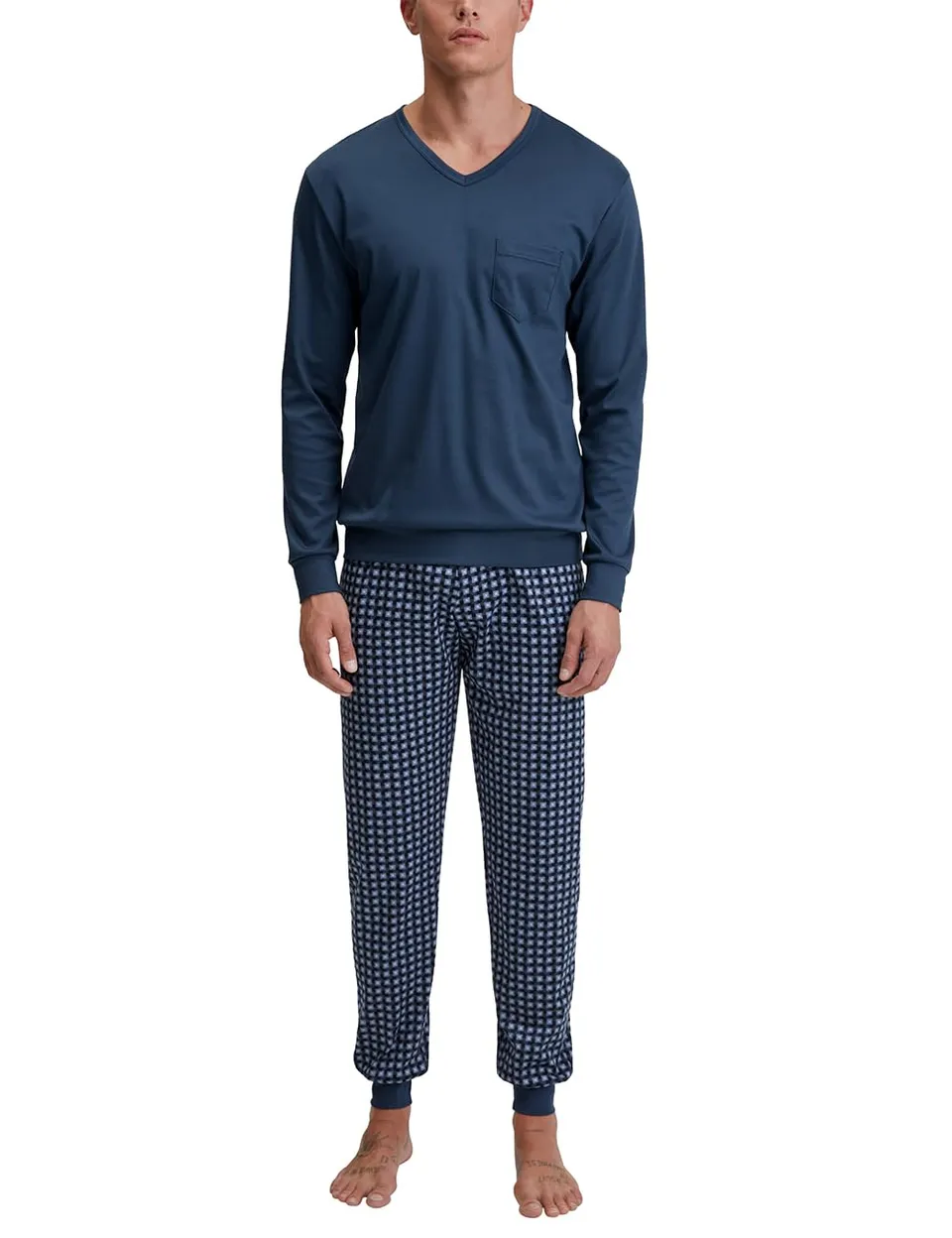 calida-relax-streamline-pyjama-herren-52-54-b-ndchen image 1