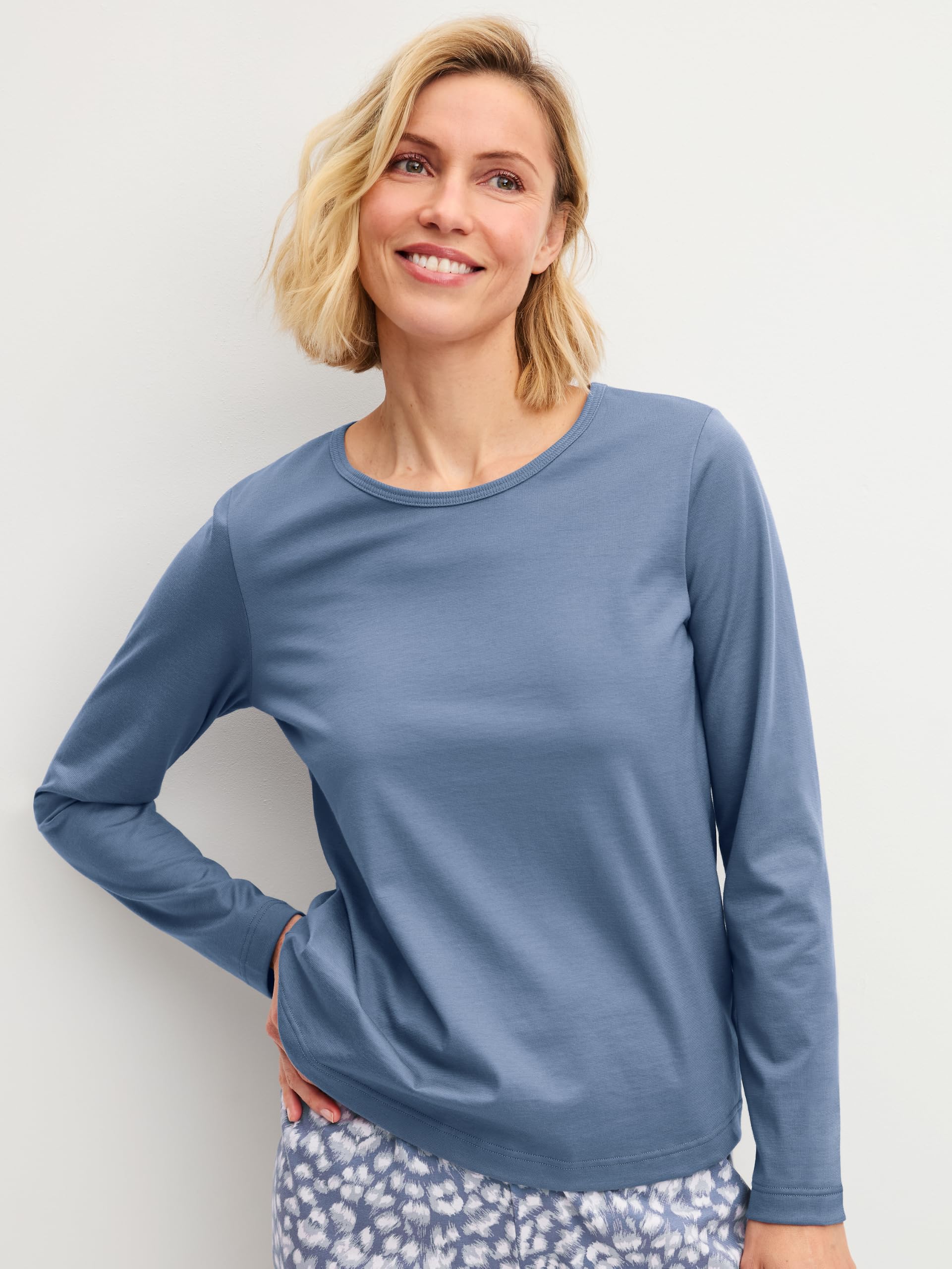 calida-favourites-sleep-t-shirt-damen-almond-brown-kurzarm image 2