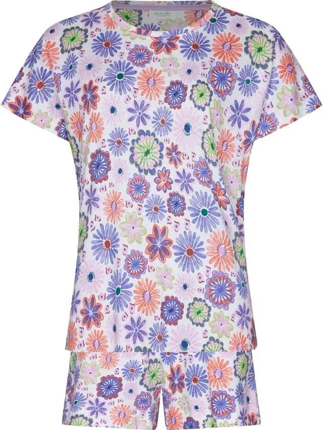myrebelle-waterflower-shortama-blumen-bio-baumwolle image 1