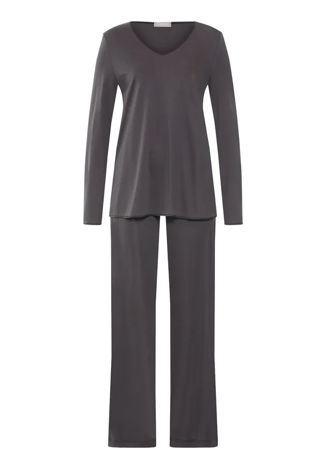 hanro-cotton-silk-pyjama-langarm-boulevard-seide image 1