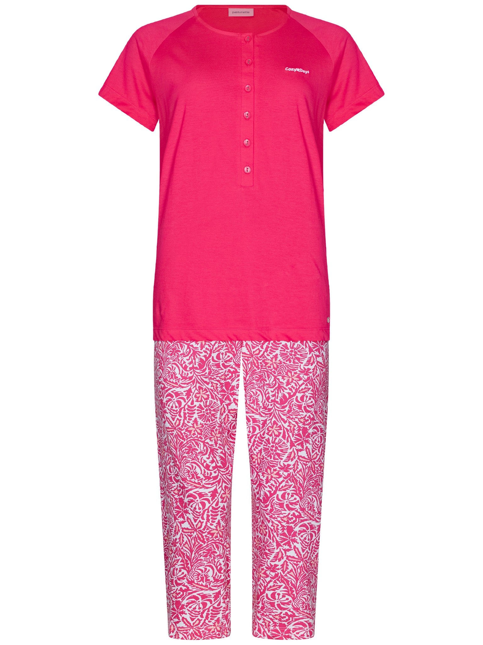 pastunette-paradise-pink-pyjama-rosa-bio-baumwolle image 1