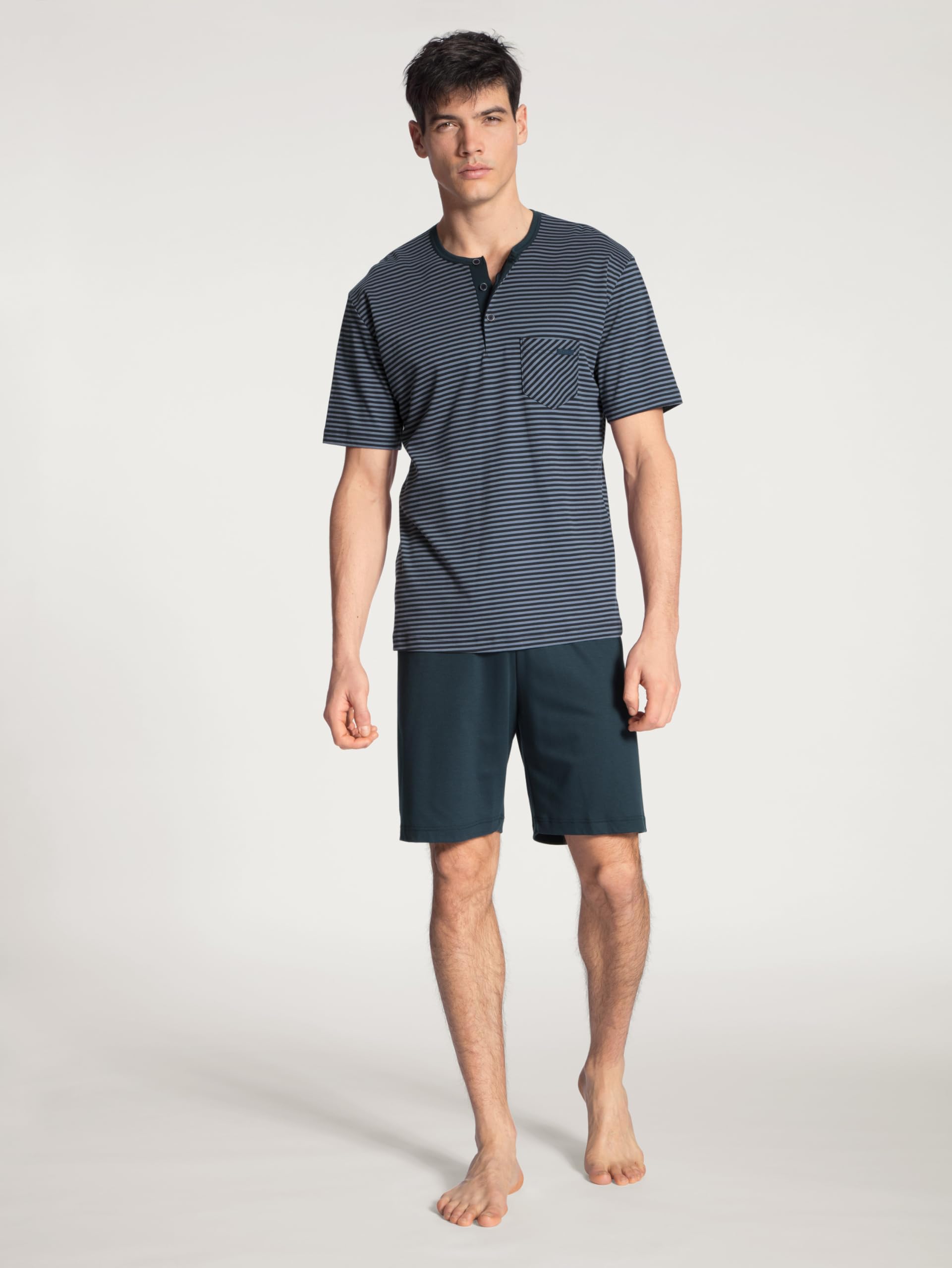 calida-relax-streamline-kurz-pyjama-herren-dark-sapphire-baumwolle image 2