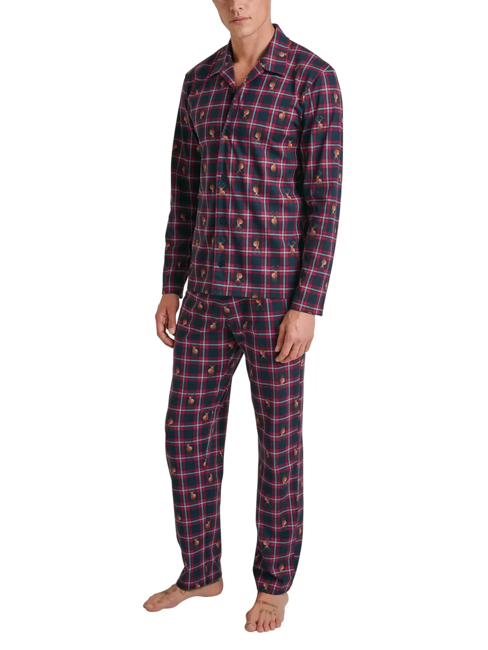 calida-favourites-sleep-family-friends-pyjamaset-herren-52-54-rio-red image 1