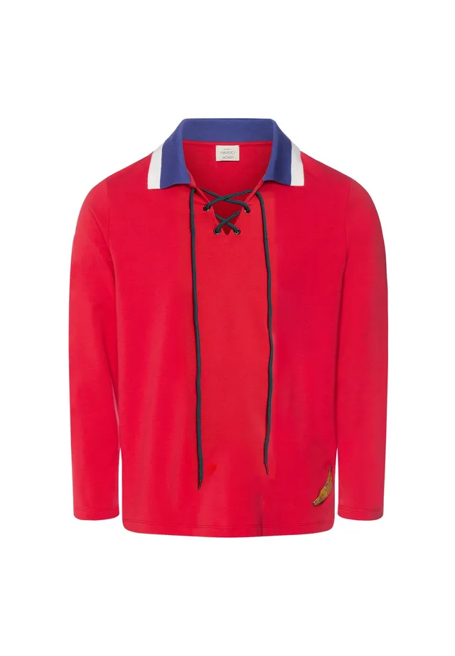 hanro-charlotte-adam-074718-langarmshirt-cherry-red-bio-baumwolle image 1