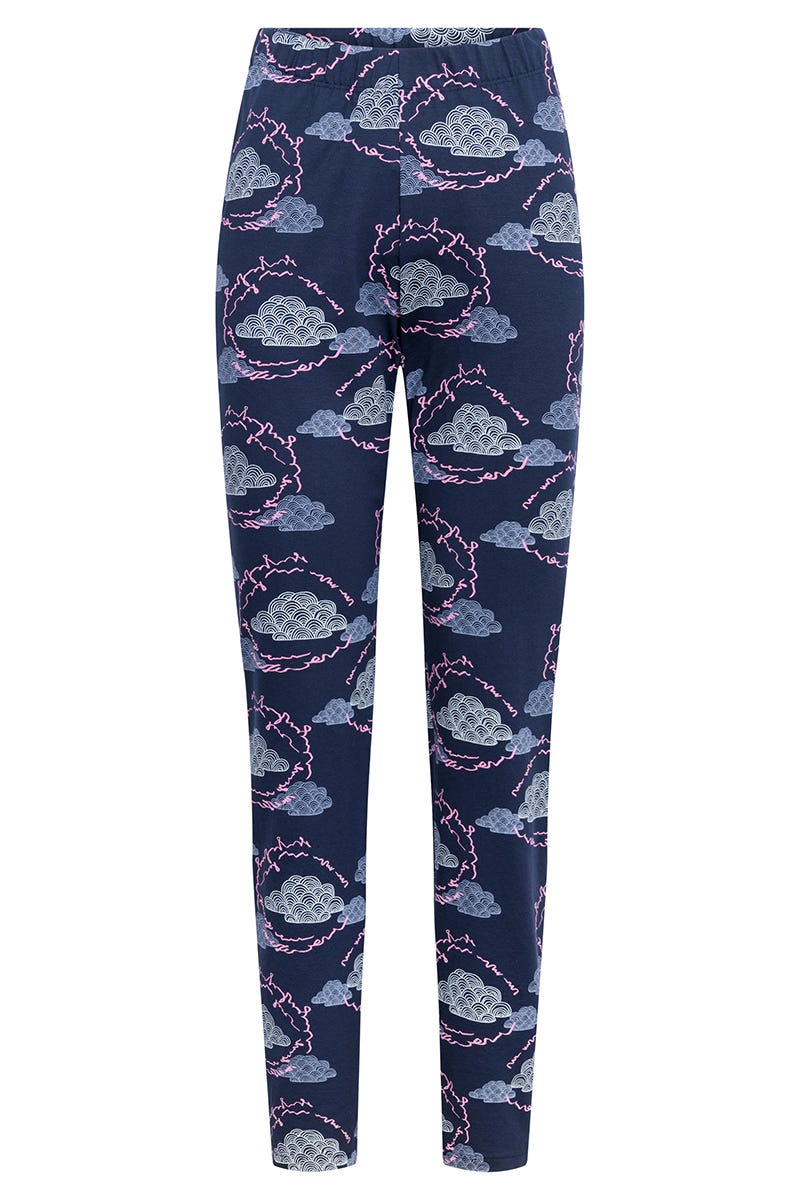 r-sch-be-happy-hose-lang-pyjamahose-blau-wolkendruck image 2