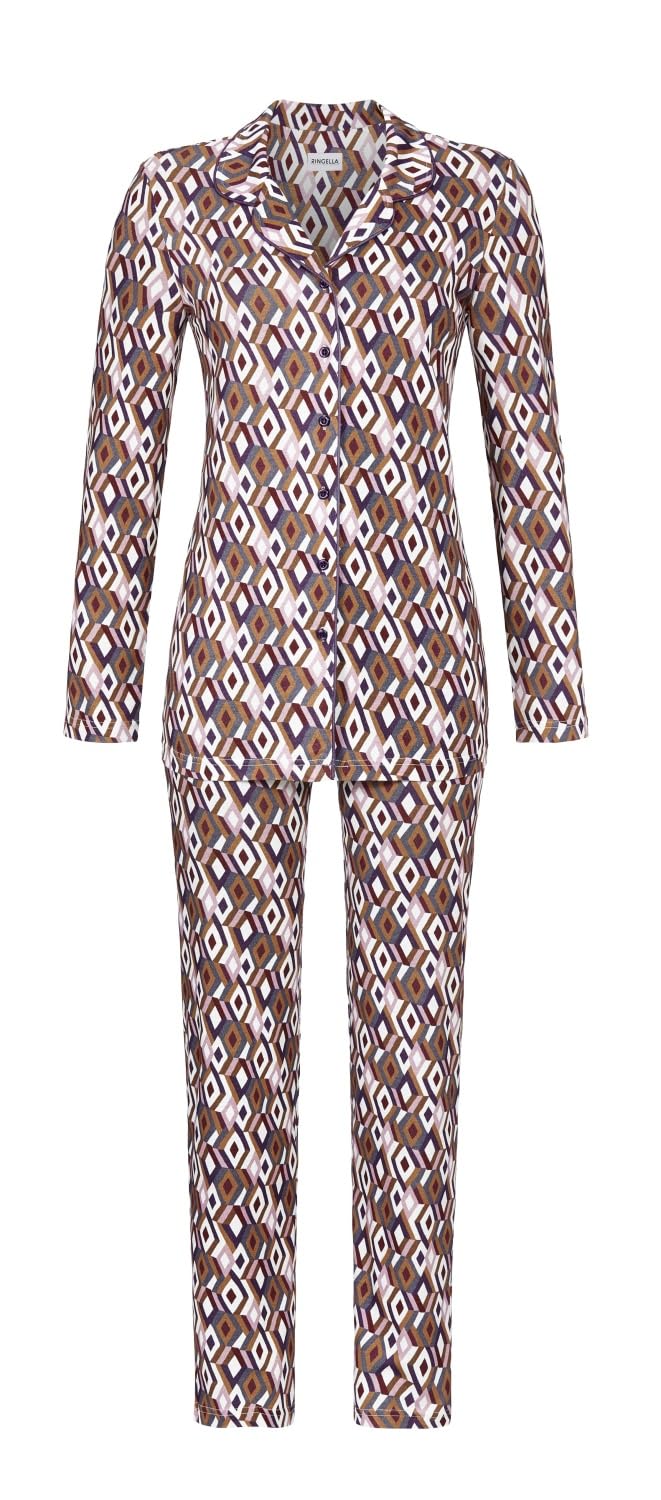 ringella-women-men-pyjama-modal-rauten-zweiteilig-gr-44 image 1