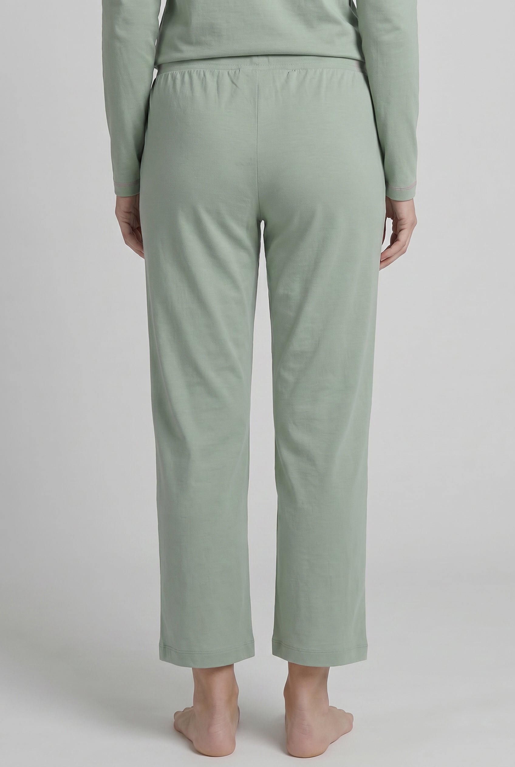 r-sch-be-happy-7-8-hose-karo-print-pyjamahose-gr-n-baumwolle image 3