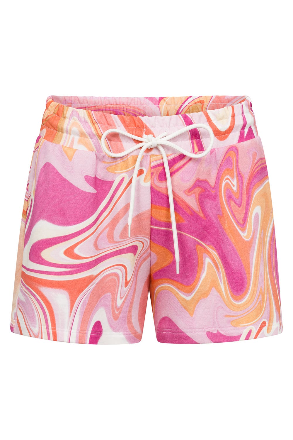 r-sch-be-happy-shorts-sweatshorts-pink-sixties-druck image 2