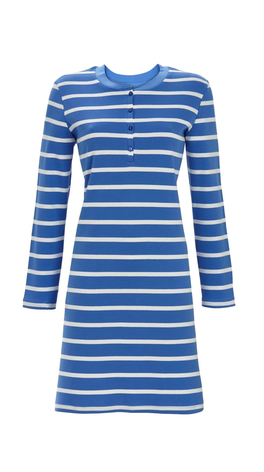 ringella-nachthemd-knopfleiste-geringelt-damen-sleepshirt image 1