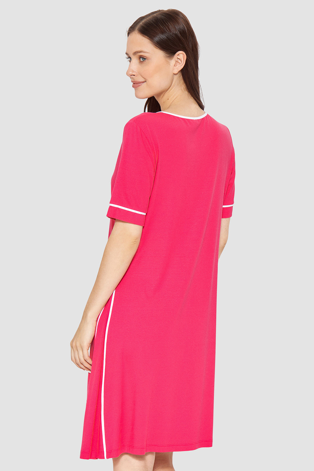 r-sch-be-happy-strandkleid-knielang-pink-v-ausschnitt image 3