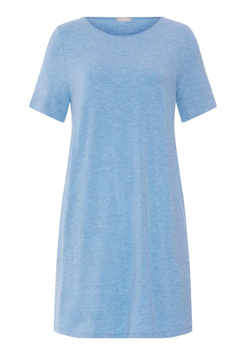 hanro-natural-elegance-s-slv-nightdress-90cm-nachthemd-blau image 1
