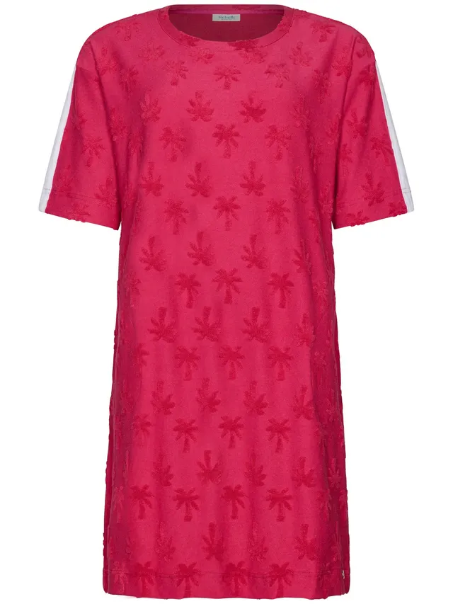 myrebelle-palm-springs-kleid-rosa-palmen-frottee image 1