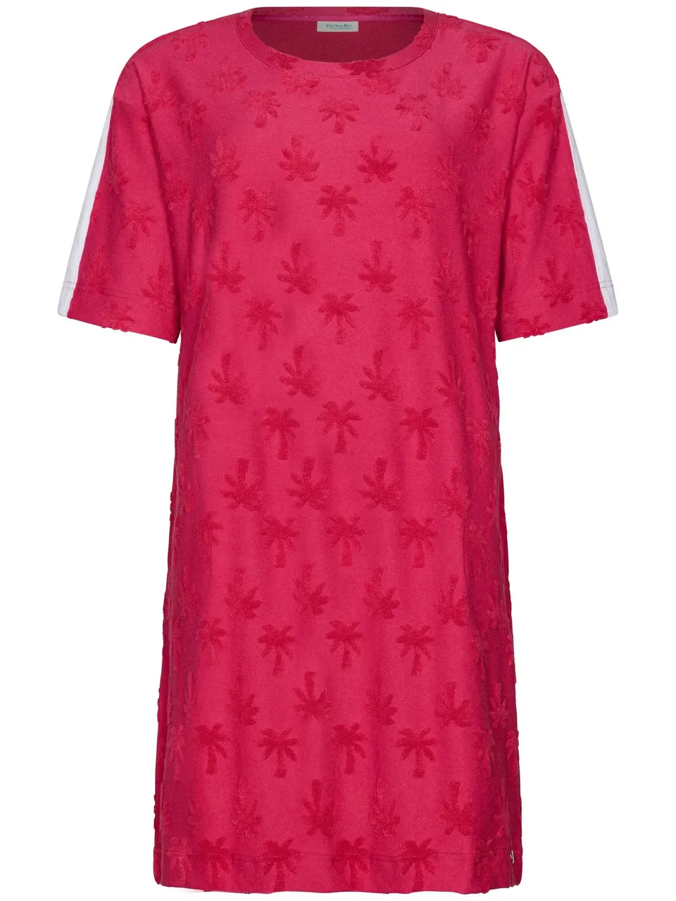 myrebelle-palm-springs-kleid-rosa-palmen-frottee image 1