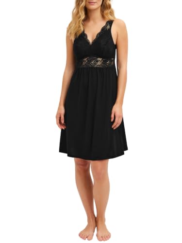 calida-elegant-dreams-nachthemd-44-46-spaghetti-schwarz image 7