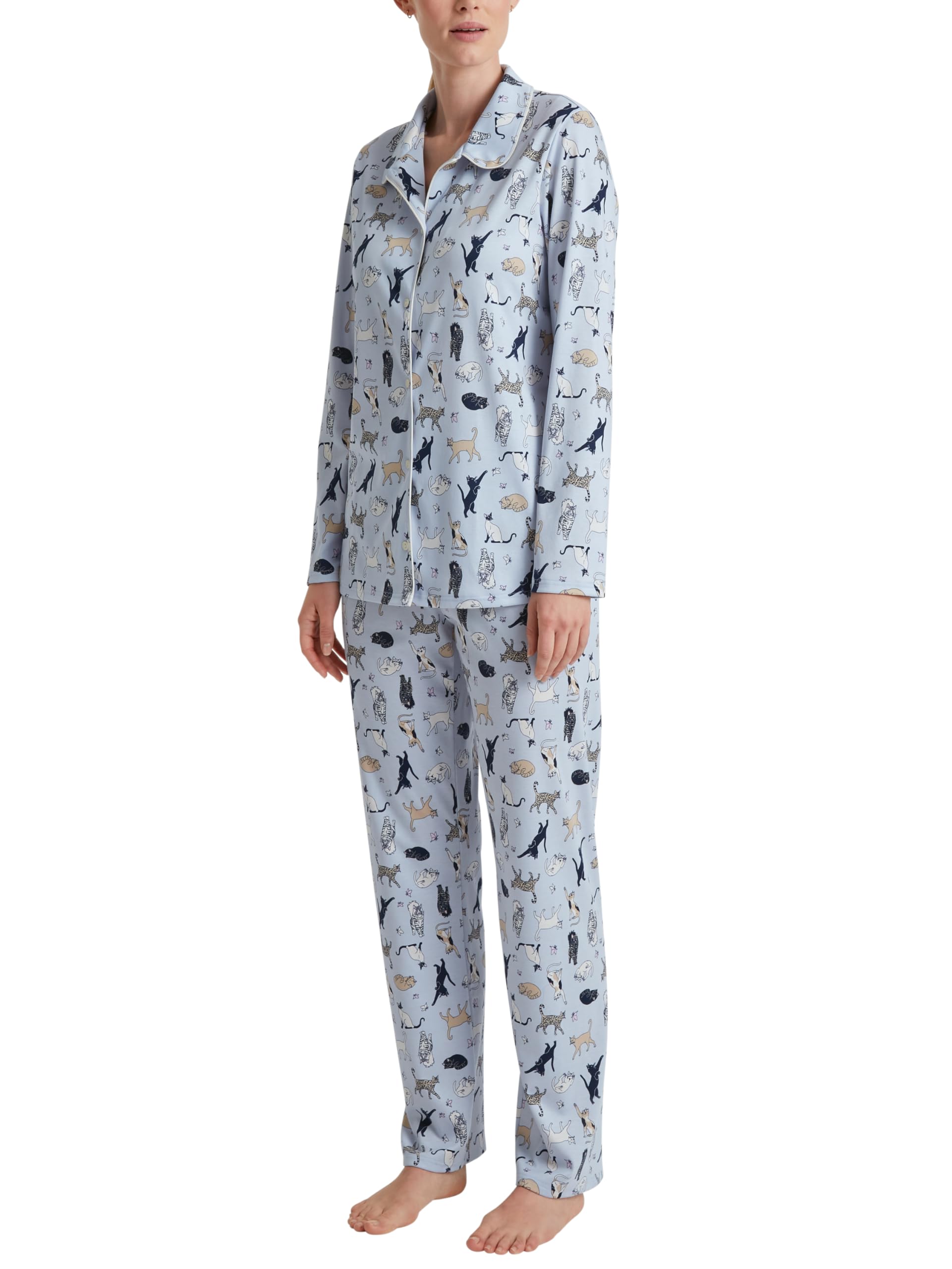 calida-favourites-dreams-cat-dreams-pyjama-harmony-blue-48-50 image 1