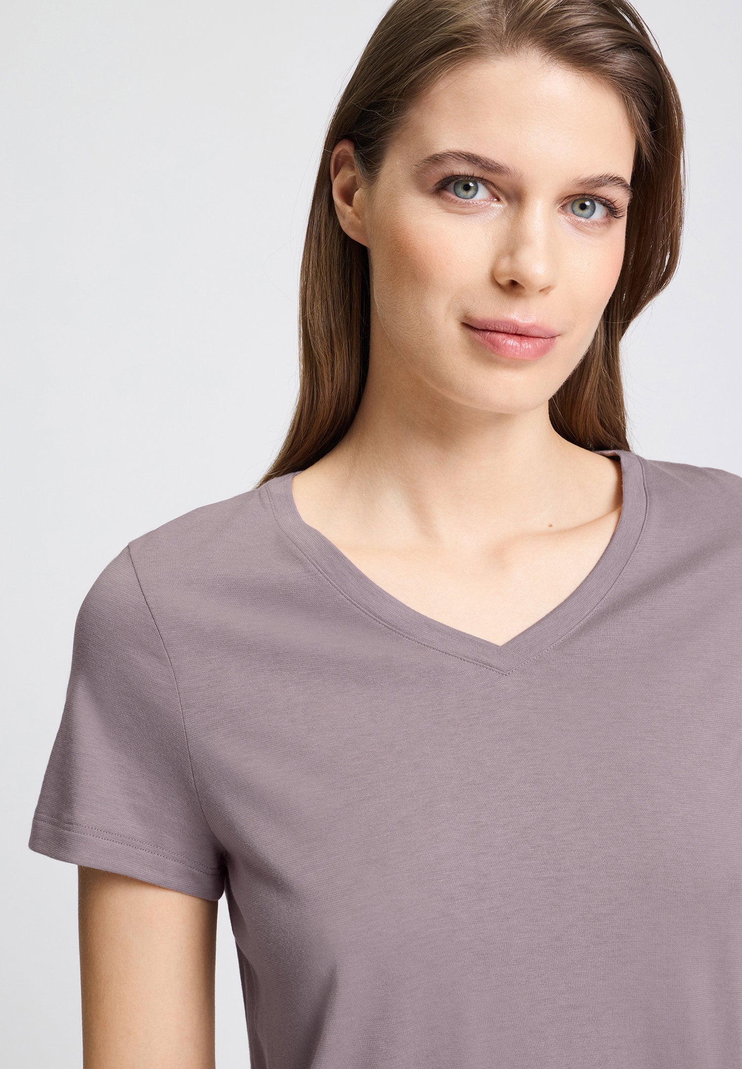 hanro-sleep-lounge-kurzarm-shirt-stormy-rose-modal image 6