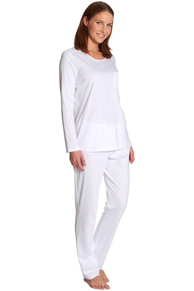 r-sch-be-happy-pyjama-lang-schlafanzug-wei-baumwolle image 1