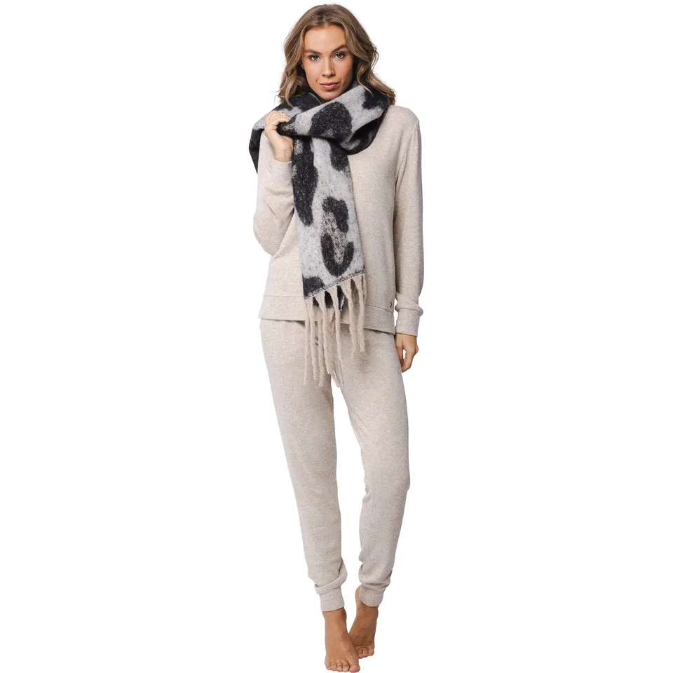 pastunette-premium-schal-grau-leo-polyester-mit-fransen image 1