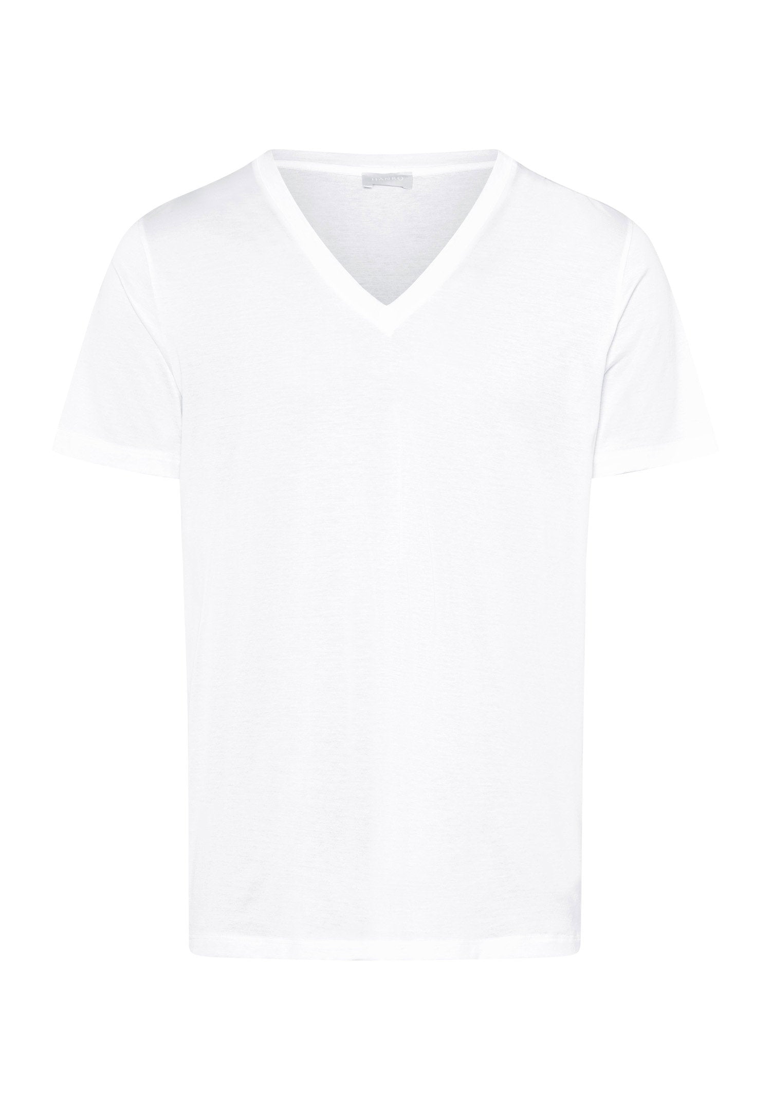 hanro-cotton-sporty-t-shirt-073510-wei-v-ausschnitt image 1