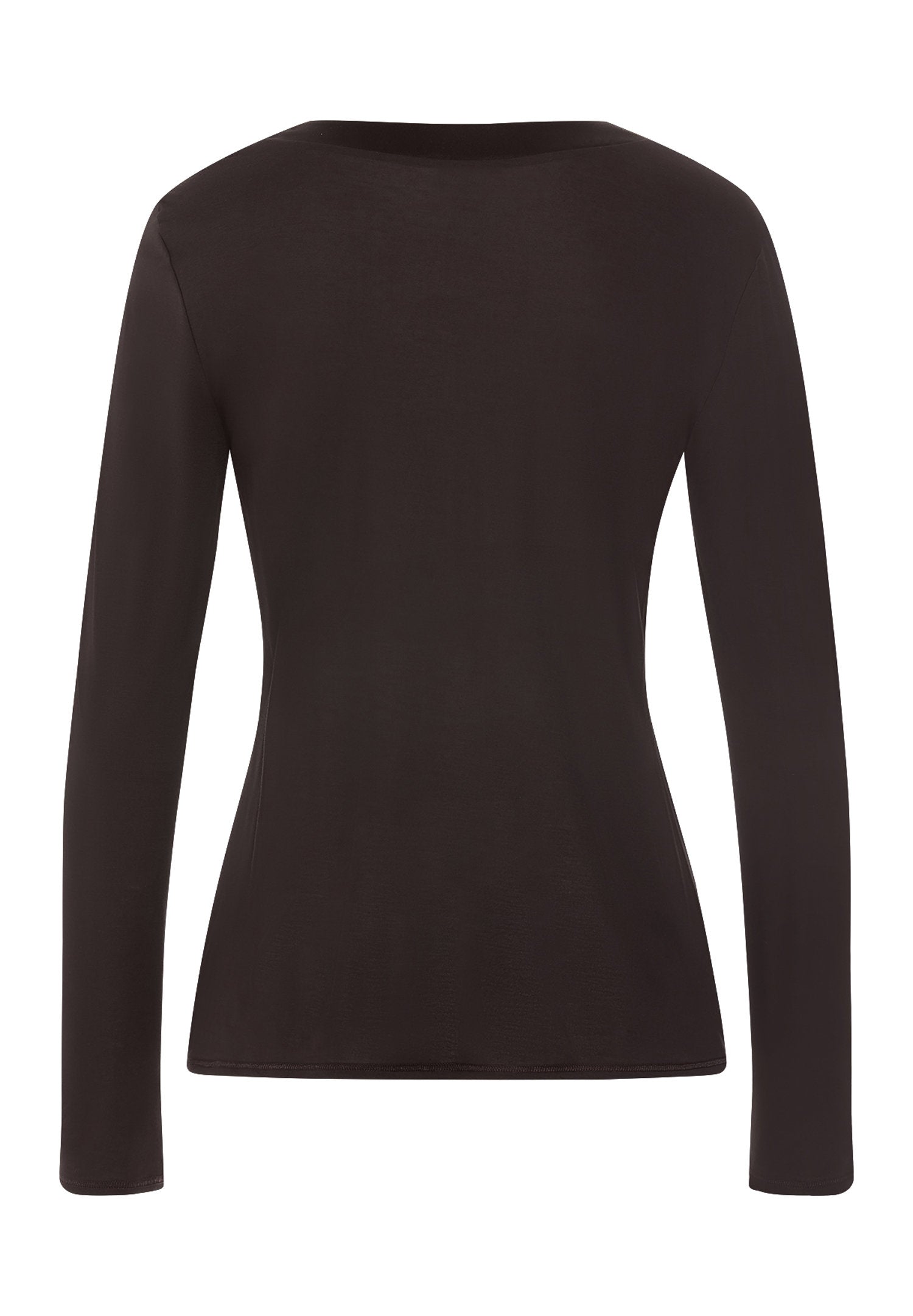 hanro-grand-central-shirt-langarm-dark-mocha-modal-seide image 3