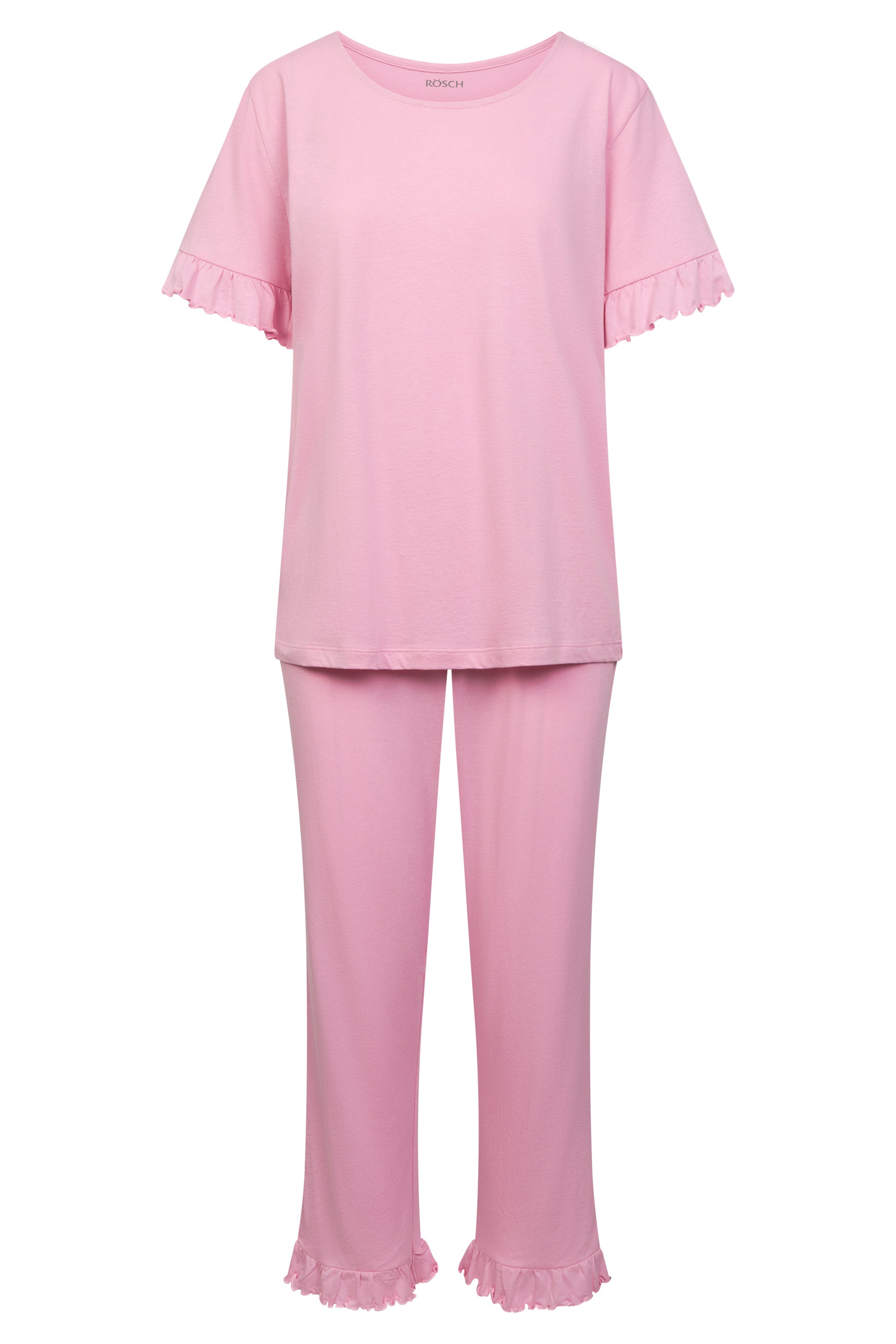 r-sch-be-happy-7-8-pyjama-kurzarm-rosa-blumendruck image 2